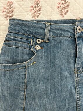 Baccini Denim Mini Skirt w/Shorts